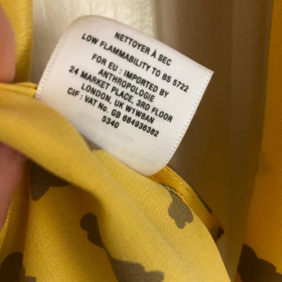 Anthropologie Maeve Linosa Silk Top Sz Sm - Picture 9 of 11